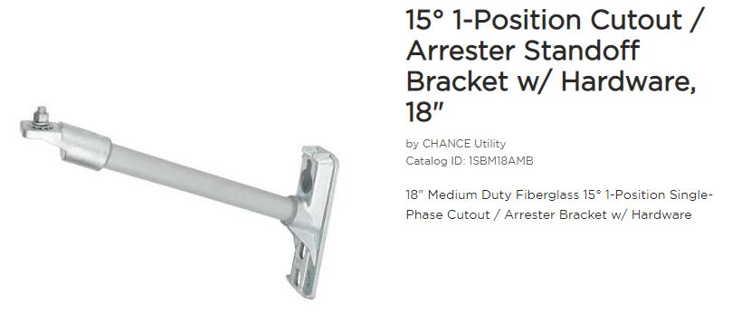 Standoff FG 18in 1PH 15DE